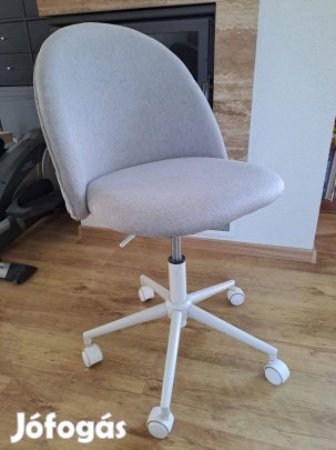 Forgószék Kokkedal szürke szövet/fehér