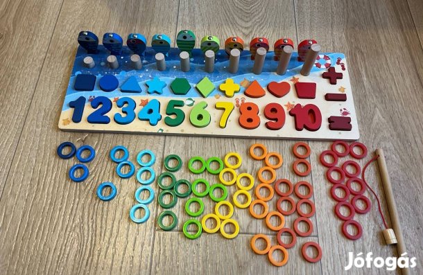 Formabeillesztős fejlesztő játék-számok, formák