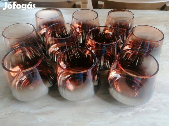 Formatervezett, üveg mécses tartó eladó!