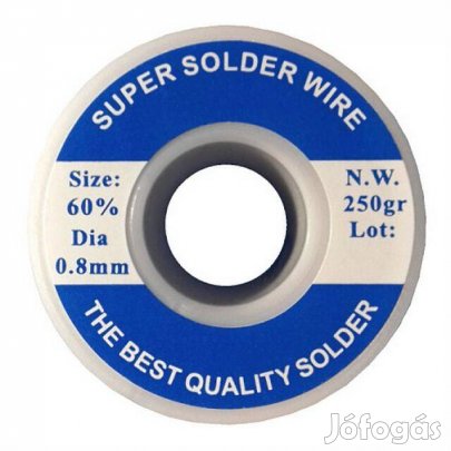Forrasztó Ón - 250g ( 0.25kg ) 0.8mm 60/40 (Pb/Sn) (_)