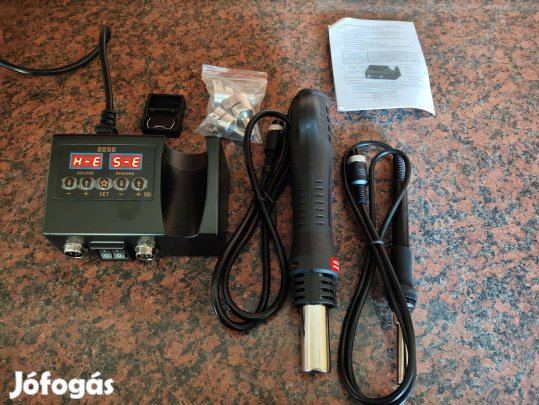 Forrasztóállomás 2 in 1 eladó kiegészítőkkel. Forrasztópáka 100°C-480°