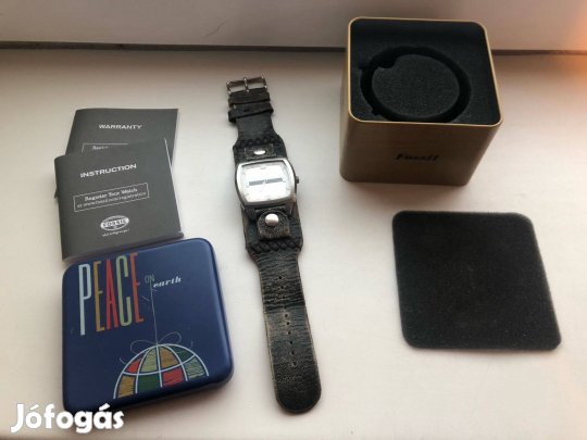 Fossil márkájú férfi karóra eredeti bőr szíjjal eladó