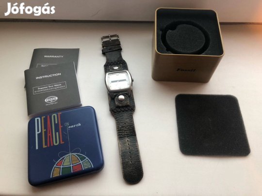 Fossil márkájú férfi karóra eredeti bőr szíjjal eladó