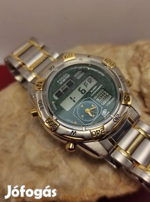 Fossil szép Quartz Acéltokos karóra