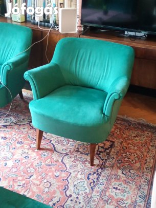 Fotel - 1920-as évekből, zöld, hibátlan