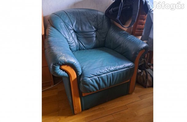 Fotel - műbőr / bőrhatású (kopott)