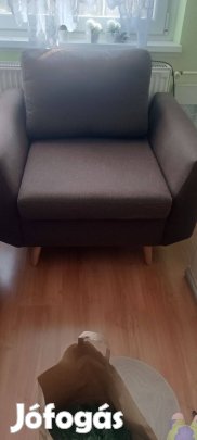 Fotel, barna, újszerű