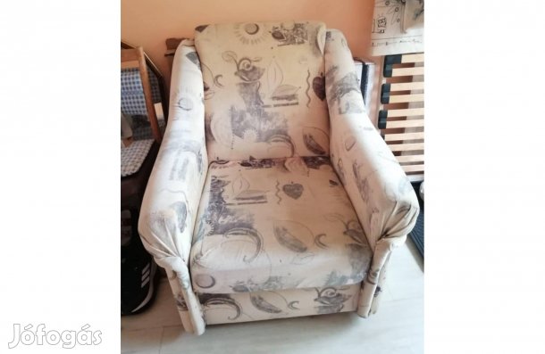 Fotel lábtartó puffal