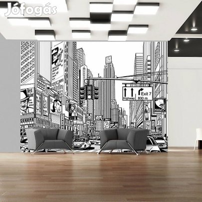 Fotótapéta - A város feketén, fehéren