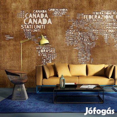 Fotótapéta - Antik olasz világtérkép