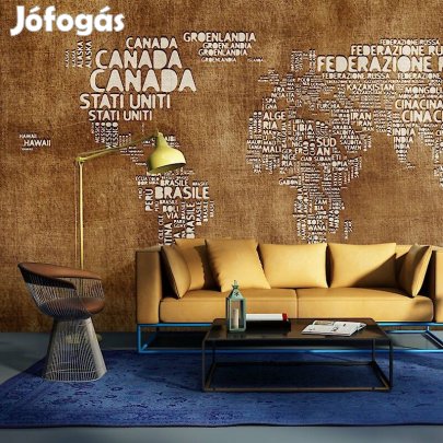 Fotótapéta - Antik olasz világtérkép