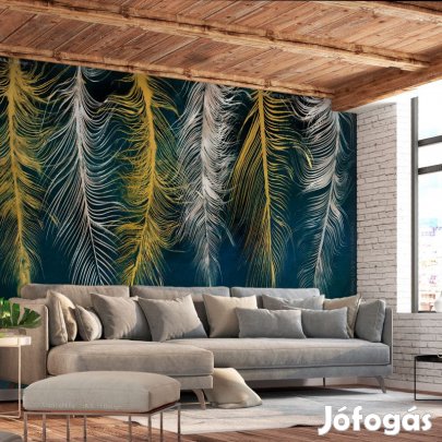 Fotótapéta - Aranyozott tollak