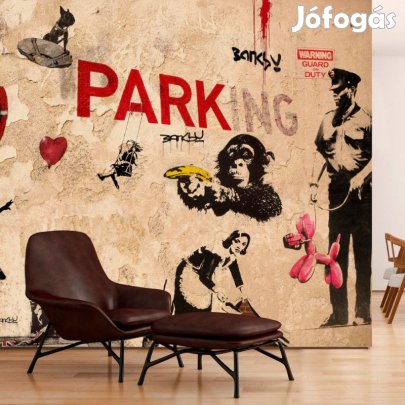 Fotótapéta - Banksy-graffiti sokszínűség 2