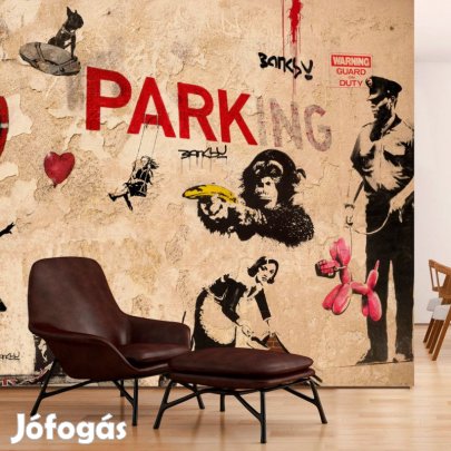 Fotótapéta - Banksy-graffiti sokszínűség 2