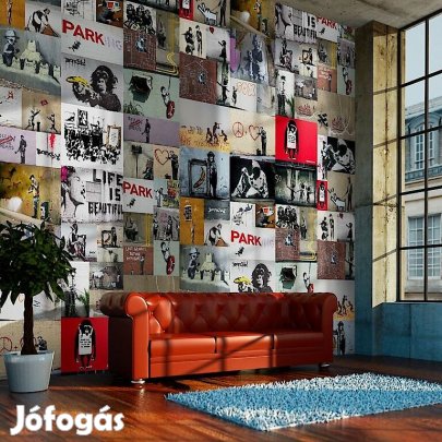 Fotótapéta - Banksy-kollázs