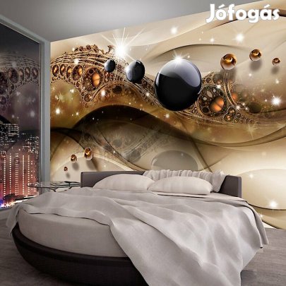 Fotótapéta - Barna mintás hullámok