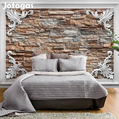 Fotótapéta - Barna téglák keretben