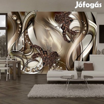 Fotótapéta - Barna virágfolyam