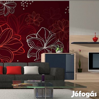 Fotótapéta - Bordó szirmok