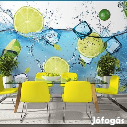 Fotótapéta - Csobbanó citromkarikák