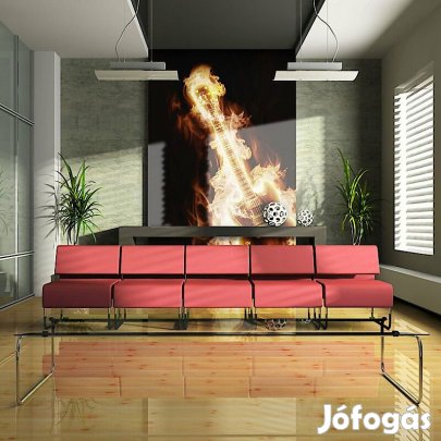 Fotótapéta - Égő gitár