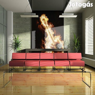 Fotótapéta - Égő gitár