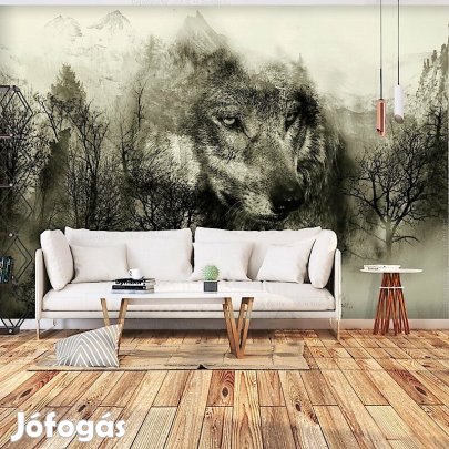 Fotótapéta - Erdei farkas (bézs)