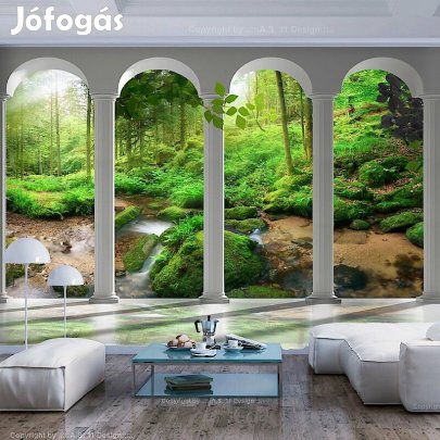 Fotótapéta - Erdő pillérek mögött