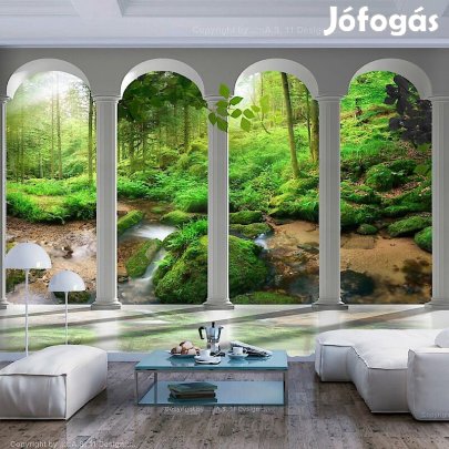 Fotótapéta - Erdő pillérek mögött