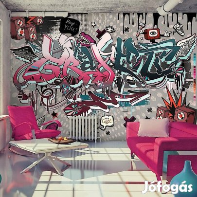 Fotótapéta - Falfirkák szürke háttéren