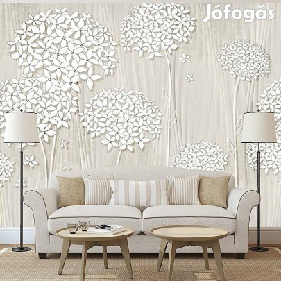 Fotótapéta - Fehér virágzatok