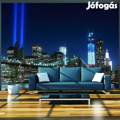 Fotótapéta - Fényszórók a város felett