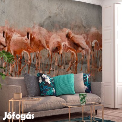 Fotótapéta - Flamingók a tónál