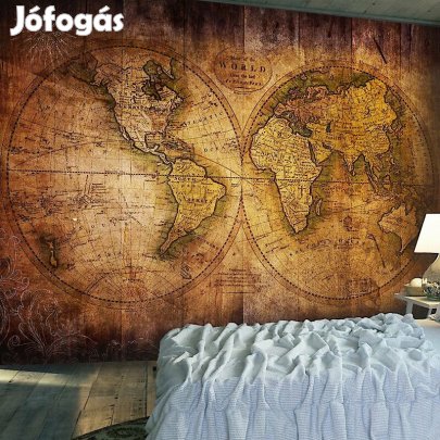 Fotótapéta - Föld térkép régi stílusban