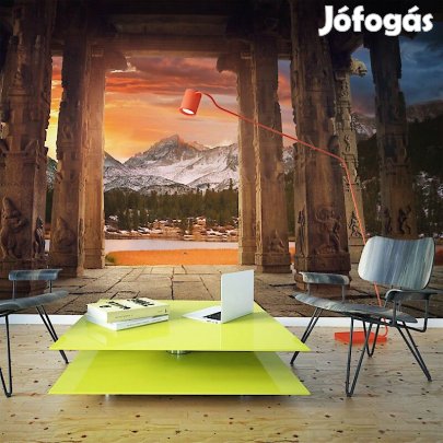 Fotótapéta - Hegyek egy templomból nézve