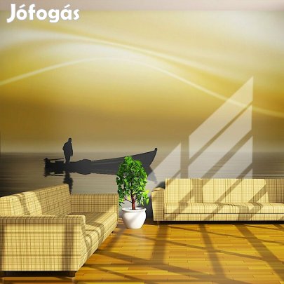 Fotótapéta - Horgászás naplementekor