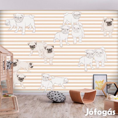 Fotótapéta - Játszadozó kutyák