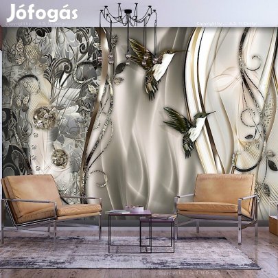 Fotótapéta - Kolibrik a hullámon (barna)