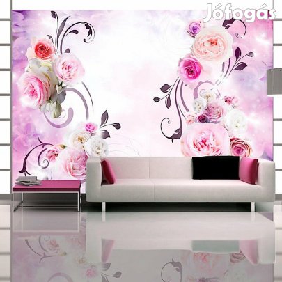 Fotótapéta - Lila árnyak rózsás tapéta