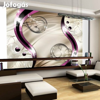 Fotótapéta - Lila hullámok