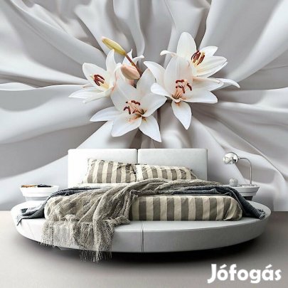 Fotótapéta - Liliomok a paplanon