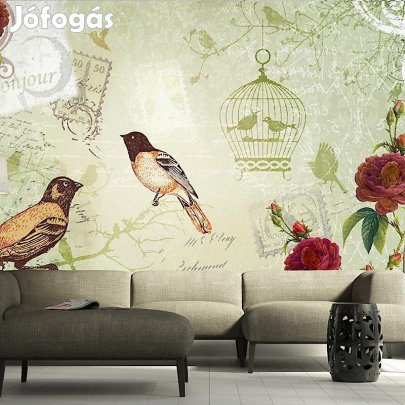 Fotótapéta - Madarak és virágok 3