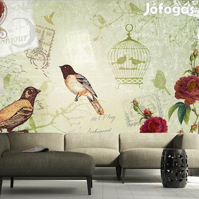 Fotótapéta - Madarak és virágok 3