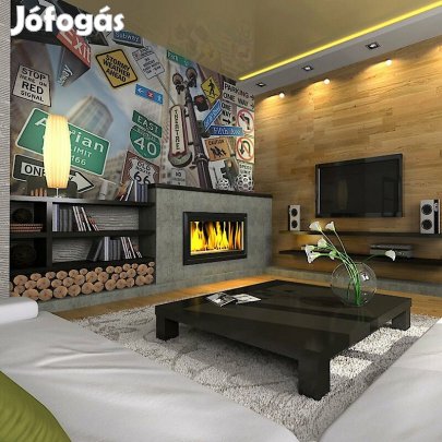 Fotótapéta - NYC jelek színes háttérrel