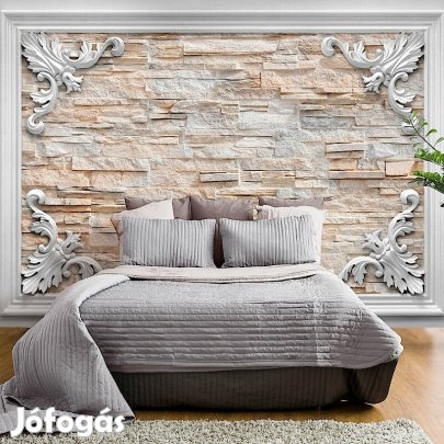 Fotótapéta - Narancssárga téglák keretben