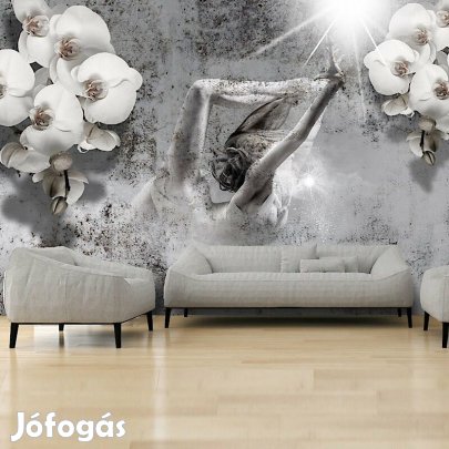 Fotótapéta - Nő orchideákkal