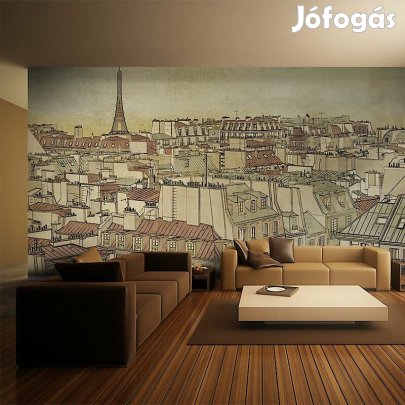 Fotótapéta - Panoráma rajz Párizsról