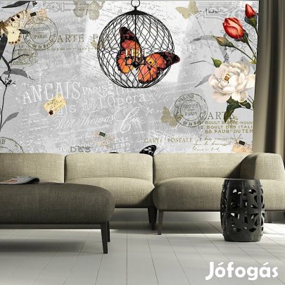 Fotótapéta - Pillangók és virágok