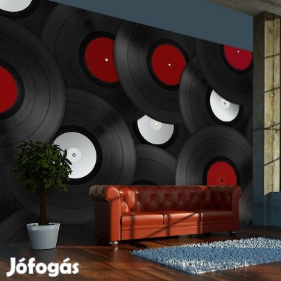 Fotótapéta - Retro bakelitlemezek