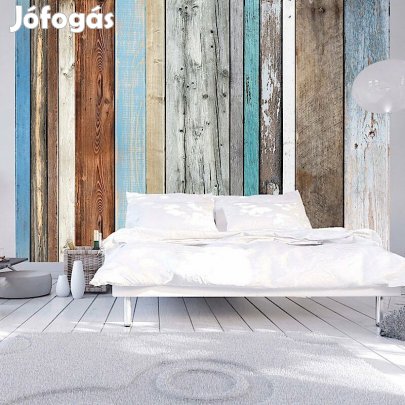 Fotótapéta - Színes fafal